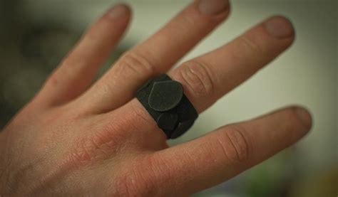 Stuffing An RFID Card Into A Finger Ring 